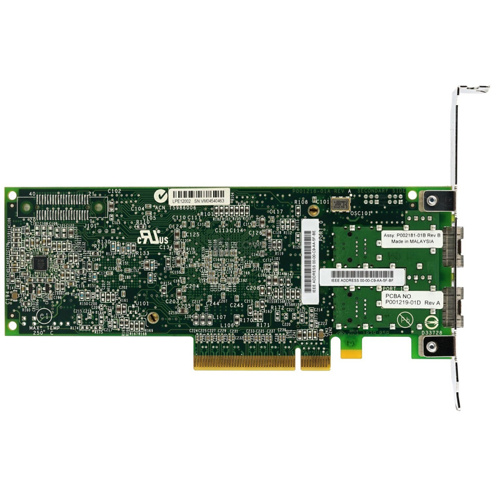 577D IBM EMULEX LPE12002 DUAL PORT 8GB FC ADAPTER PCI-E FOR PSERIES POWER7